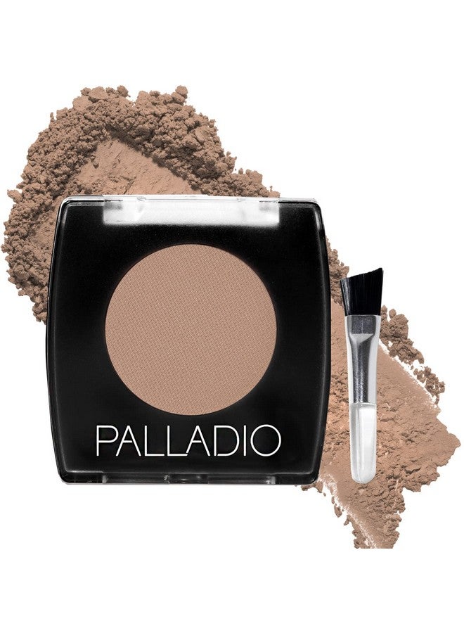PALLADIO Palladio Brow Powder for Eyebrows, Soft and Natural Eyebrow Powder with Jojoba Oil & Shea Butter, Helps Enhance & Define Brows, Compact Size for Purse or Travel, Includes Applicator Brush, Taupe  - Image 1
