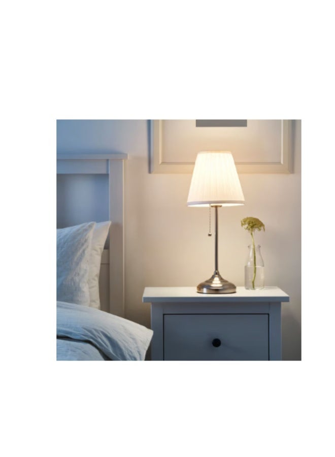 ARSTID Table lamp, nickel-plated/white - Image 2