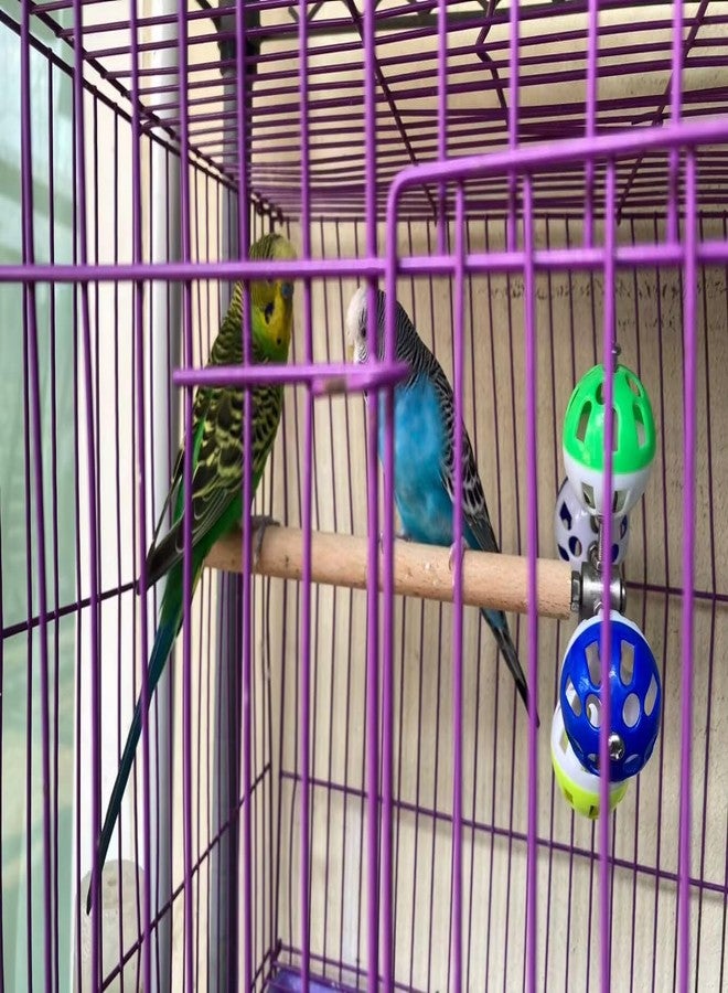 hereex Bird Perch Toy with Rotating Balls, Parrot Stand, Spinning Perch Toy for Parakeets, Budgies, Cockatiels, Budgerigars, Conures, Parrotlets - Image 4