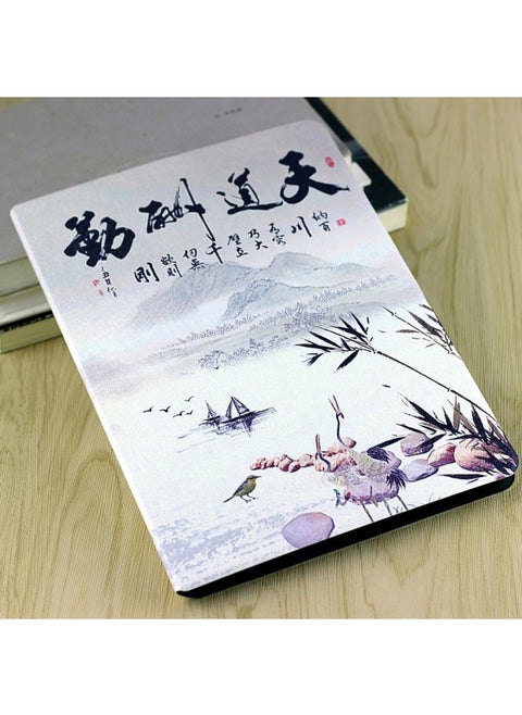 Suitable For M2 10 Inch Protective Case Leather Case Reading Tablet Case M2-A01W Case M2-A01L Case Super-Color:Tiandao Reward Diligent Painting + Tempered Film-Applicable Models:M2 10inch