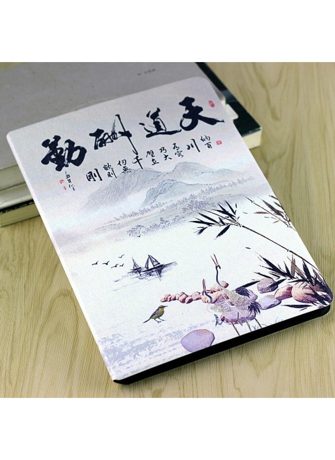 Generic - Suitable For M2 10 Inch Protective Case Leather Case Reading Tablet Case M2-A01W Case M2-A01L Case Super-Color:Tiandao Reward Diligent Painting + Tempered Film-Applicable Models:M2 10inch - Image 1
