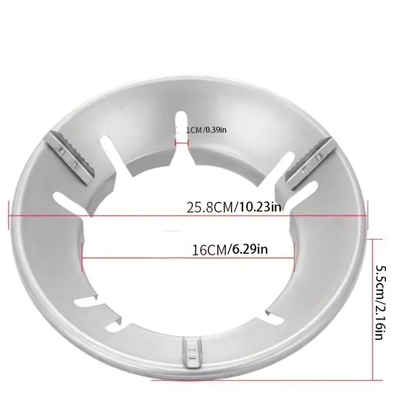 FASHRAMP 1pc Fire Gathering Windproof Cover Household Gas Stove Energy Saving Cover 8 Holes Fixed Bracket Kitchen Gas Stove Universal Type Energy Saving  - Image 3