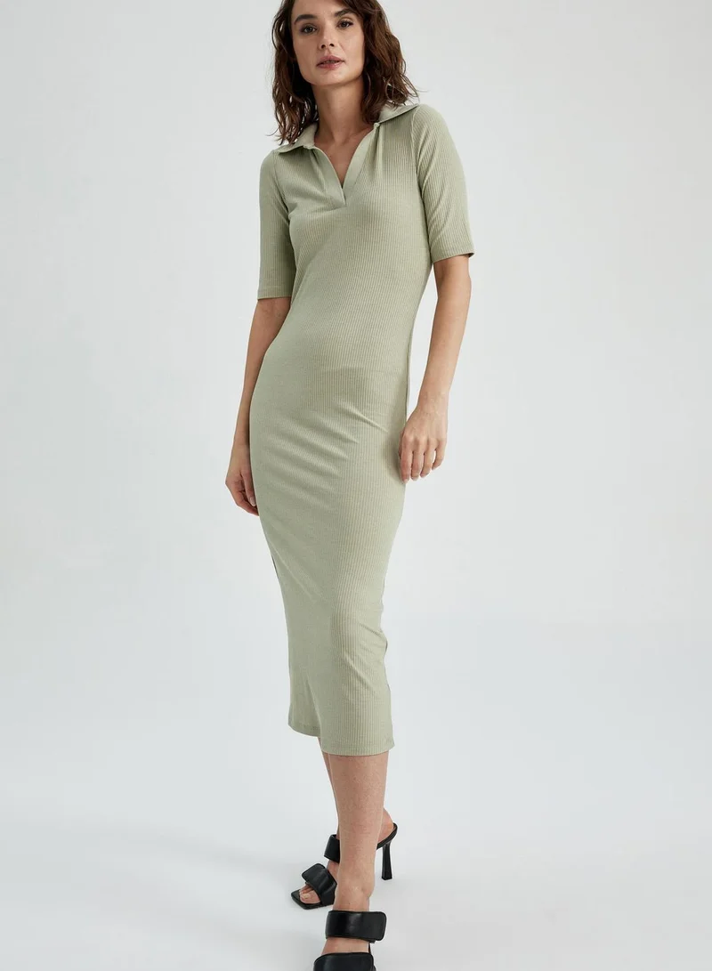 DeFacto Ribbed Knit Dress