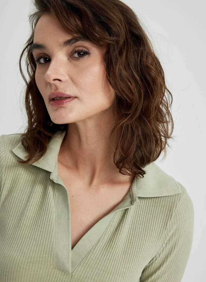 DeFacto Ribbed Knit Dress