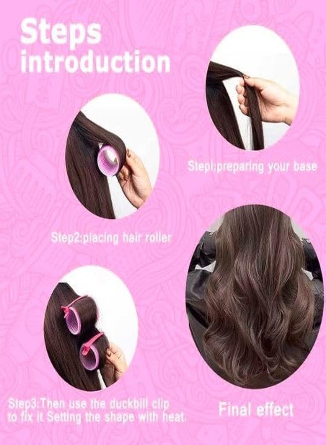 Calitate24 6 Pieces Hair Rollers For Hair Curling 3 Different Sizes | Self Grip Holding Rollers | Rollers for Hair -Heatless | Hair Rollers with 6 Clips | 2 Large, 2 Medium, 2 Small - Image 5