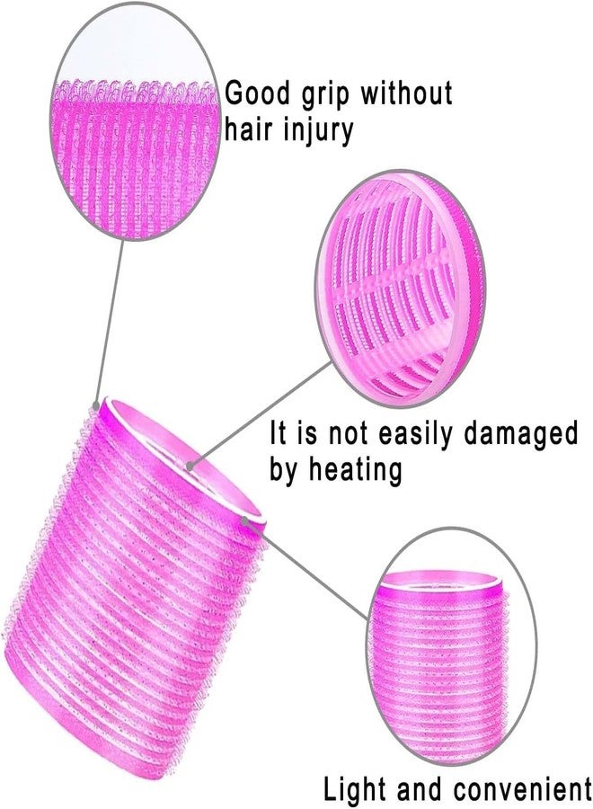 Calitate24 6 Pieces Hair Rollers For Hair Curling 3 Different Sizes | Self Grip Holding Rollers | Rollers for Hair -Heatless | Hair Rollers with 6 Clips | 2 Large, 2 Medium, 2 Small - Image 4