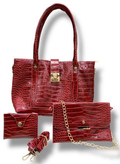ماركة غير محددة طقم شنط راقي بتصميم عملي ونقشة فاخرة  - Image 1