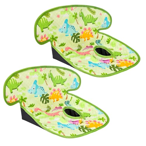 INFANZIA Dry Seat,Car Seat Protector Waterproof Carseat Liner Potty Training Toddlers, Baby and Infants, Piddle Pad for Carseats Strollers (Green, 2 Packs - Image 1