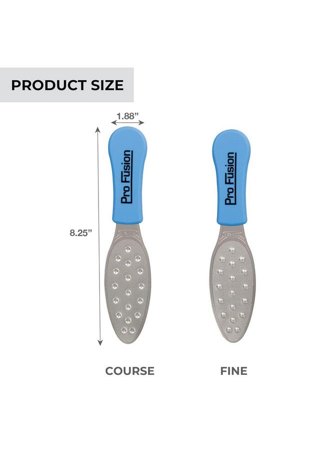 ForPro Professional Collection Forpro Pro Fusion Stainless Steel Pedi File Coarse Doublesided Professional Quality Blue Handle Pedicure File For Heels And Feet 8.25” L  - Image 2