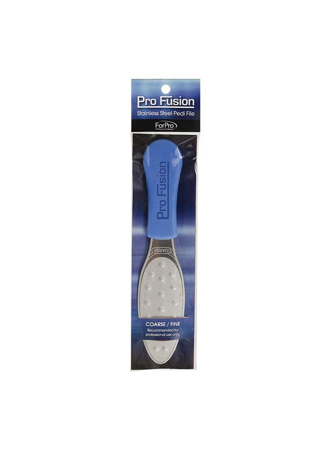 ForPro Professional Collection Forpro Pro Fusion Stainless Steel Pedi File Coarse Doublesided Professional Quality Blue Handle Pedicure File For Heels And Feet 8.25” L  - Image 3