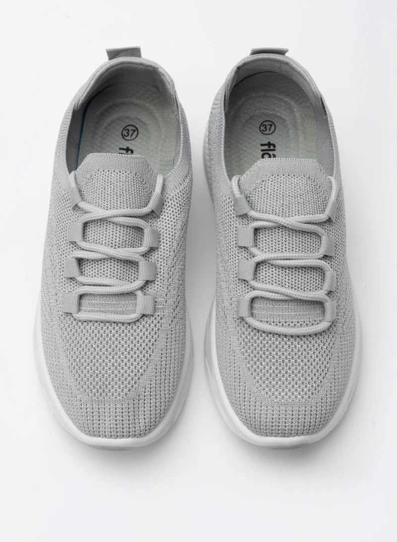 flâneur FLANEUR Women's Casual Sneakers with Adjustable Elastic Laces - Comfortable Non Slip Gym Low Shoes for Walking, Tennis - Lightweight Breathable Training & Sport Shoes