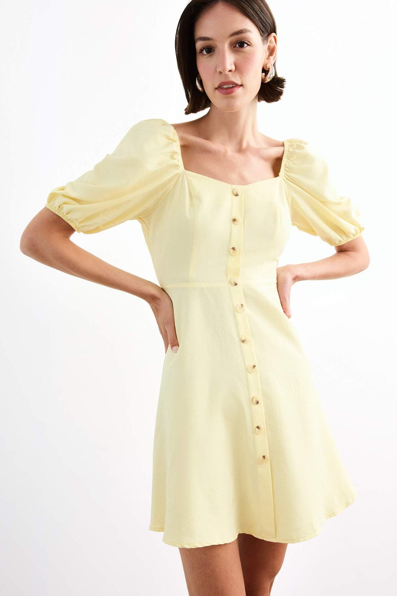 DeFacto Balloon Sleeves Mini Dress - Image 4