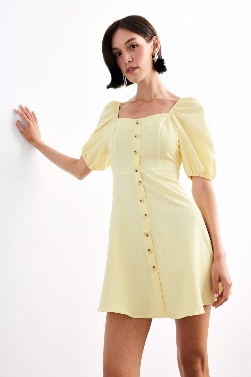 DeFacto Balloon Sleeves Mini Dress - Image 3