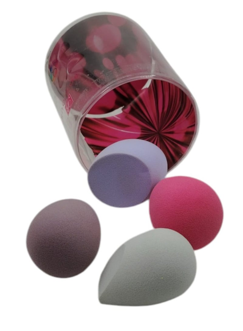 4-Piece Makeup Sponge Set, Multi-Colour - Image 1