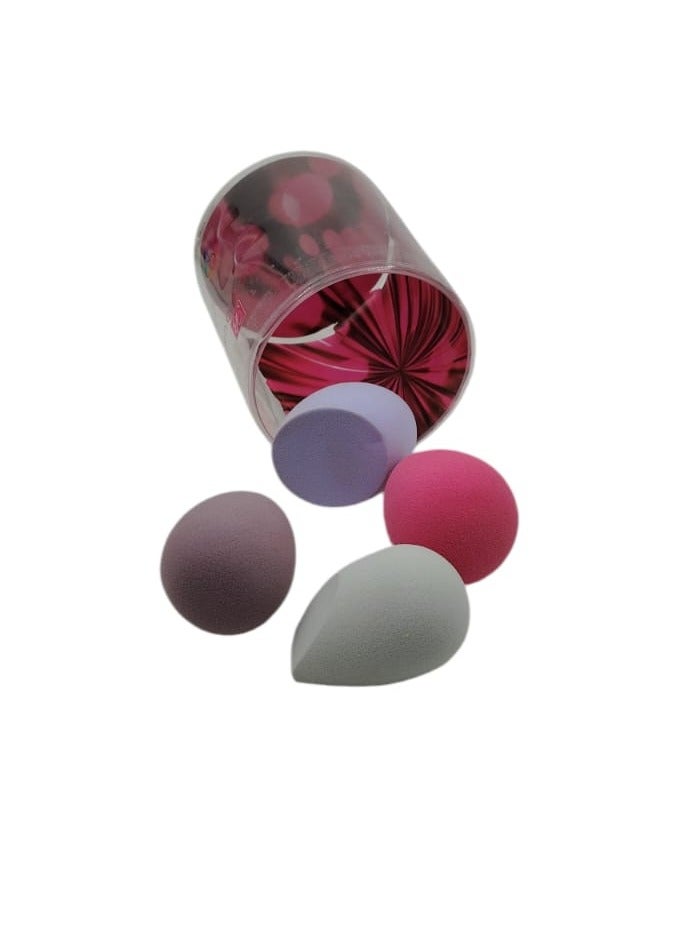 4-Piece Makeup Sponge Set, Multi-Colour - Image 3