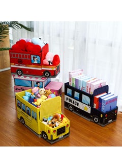 XiuWoo Toys Organizer 4 Pcs Kid Toy Box Chest with Lid Collapsible Toy Storage Organizer Large Storage Box Toy Bin Storage Basket Container for Girls Boys Baby Toddler Nursery Room Bedroom Playroom  - Image 2