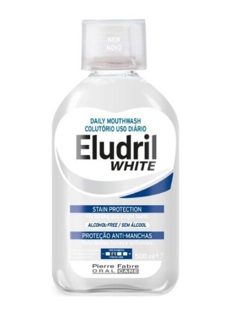 Eludril White Daily Mouthwash 500ml - Image 1