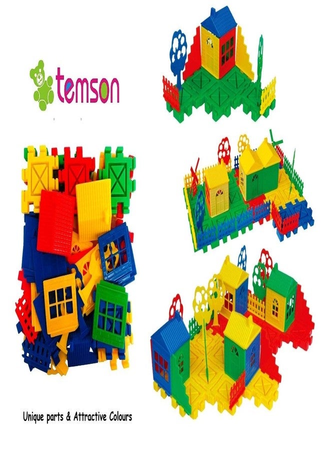 TEMSON DIY Educational My Dream House Building Block Toy for Kids - Image 1