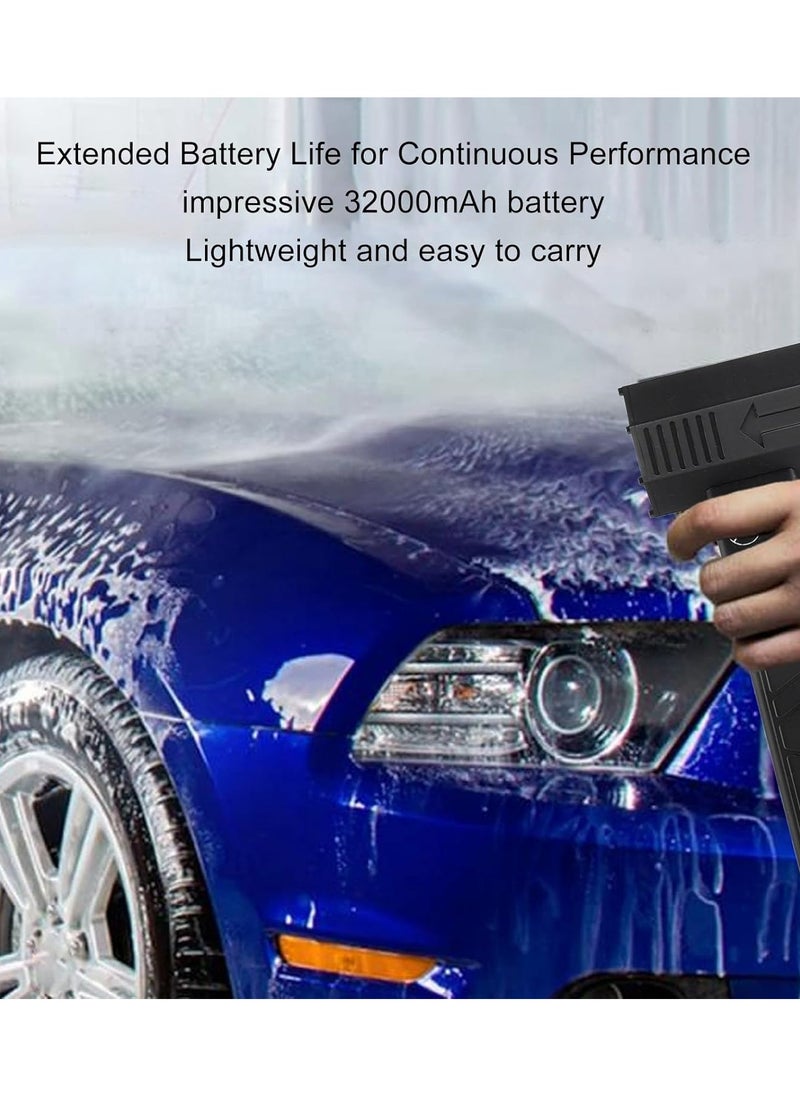 FARROBIZZ - 2024 Thunder Car Dryer Air Blow, Battery 32000Mah Turbo Dryer Blower, 200000 RPM Car Dryer Air Blower, 11 Blade Powerful Turbofan Rechargeable Jet Dry Blower for Home Car - Image 1