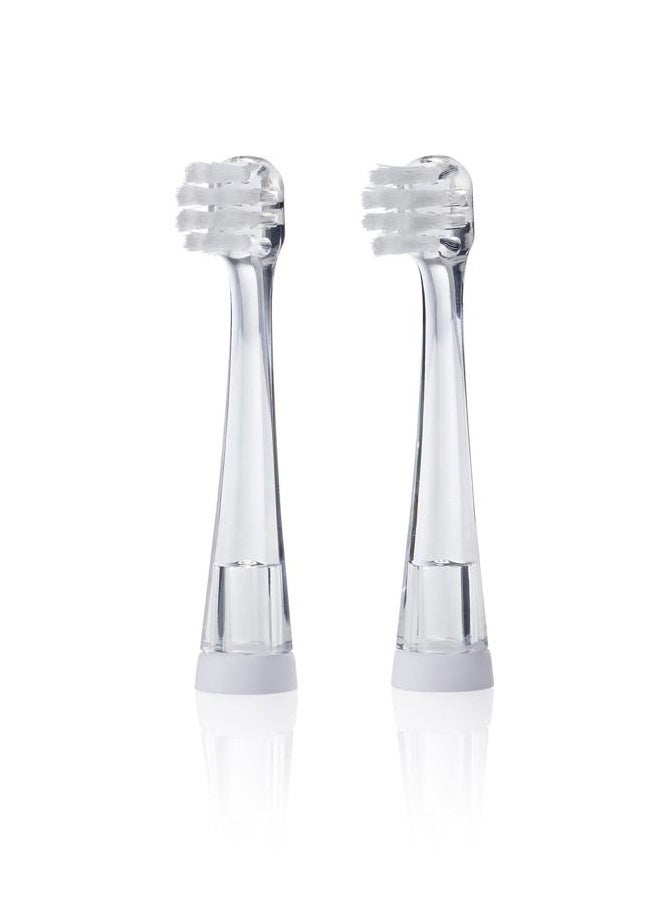 brush-baby Brush-Baby BabySonic Replacement Heads (0-18 Month (Pack of 2))  - Image 2