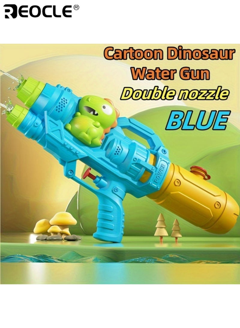 REOCLE Kid's Double Spray Water Gun with Cartoon Design and High Capacity Tank Outdoor Water Toy with Ergonomic Grip for Pool Beach Play - Image 1