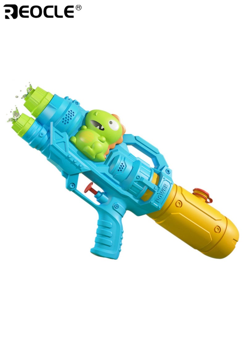 REOCLE Kid's Double Spray Water Gun with Cartoon Design and High Capacity Tank Outdoor Water Toy with Ergonomic Grip for Pool Beach Play - Image 3