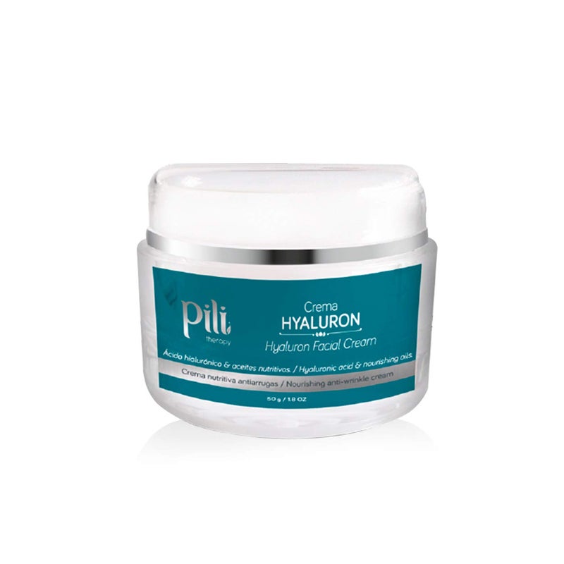 Pili Hyaluron face cream | Hyaluronic Acid Cream Face with Argan oil and Paradise Nut Oil. Ultra-Hydrating Anti Aging and Anti Wrinkle Cream Day Cream or Night Cream Moisturizer | 1.8 Oz - Image 2