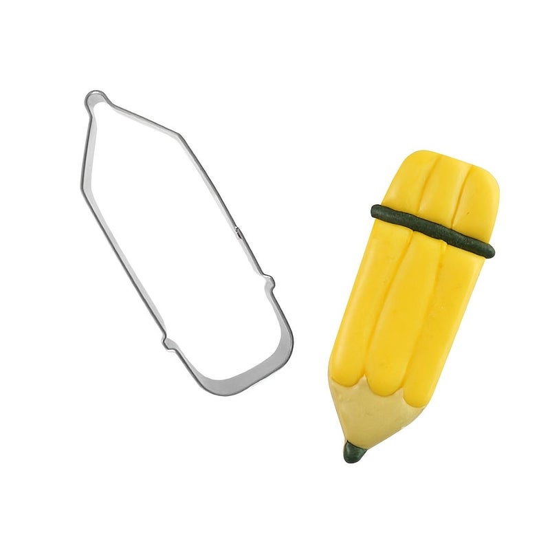 Stainless Steel Pencil Cookie Cutter Easy Release for Baking Crafts - Image 4