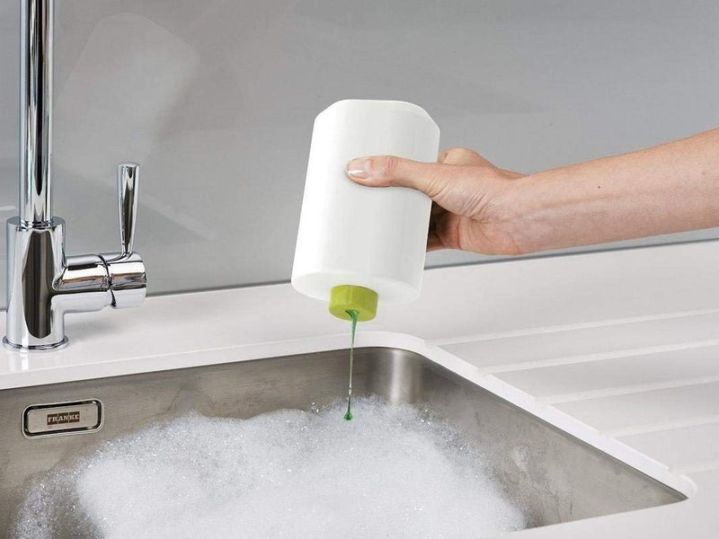 Lexazo Plastic Tidy 3 Section Sink Organizer with Self Drain Detergent Soap Dispenser Container and A Sponge Brush Holder Set for Bathroom and Kitchen - Image 4