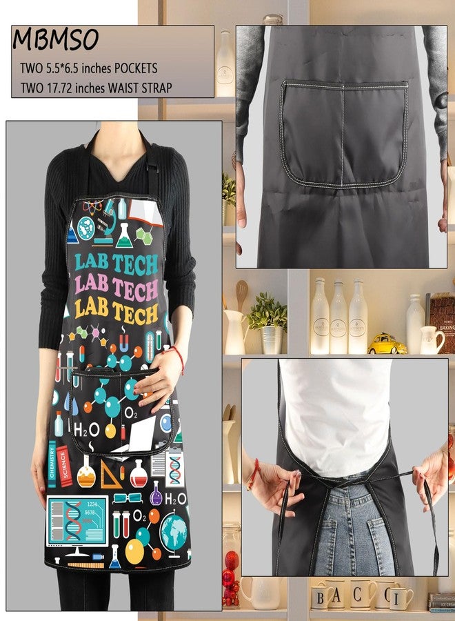 MBMSO Lab Tech Apron Lab Apron Chemistry Gifts Lab Technician Gifts Science Laboratory Apron for Lab Tech Assistant Gifts (Lab Tech Apron-b) - Image 3
