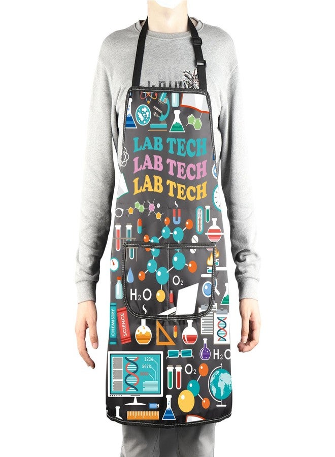MBMSO Lab Tech Apron Lab Apron Chemistry Gifts Lab Technician Gifts Science Laboratory Apron for Lab Tech Assistant Gifts (Lab Tech Apron-b) - Image 4