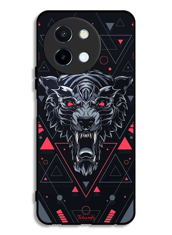 Tolwak Vivo Y38 5G Protective Case Cover Scrolling Wolf - Image 1