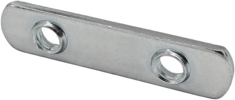 3800, 10 Series M6 x 1.0 Double Slide-in Economy T-Nut Steel (100 Pack)