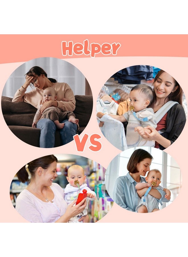 بيبي جول مشابك مصاصة للبنات من بيبي جول، عبوة من 6 قطع، حامل مصاصة للأولاد والبنات، يناسب معظم أشكال المصاصات وألعاب التسنين للأطفال وهدية للأطفال 6MP05 - Image 4