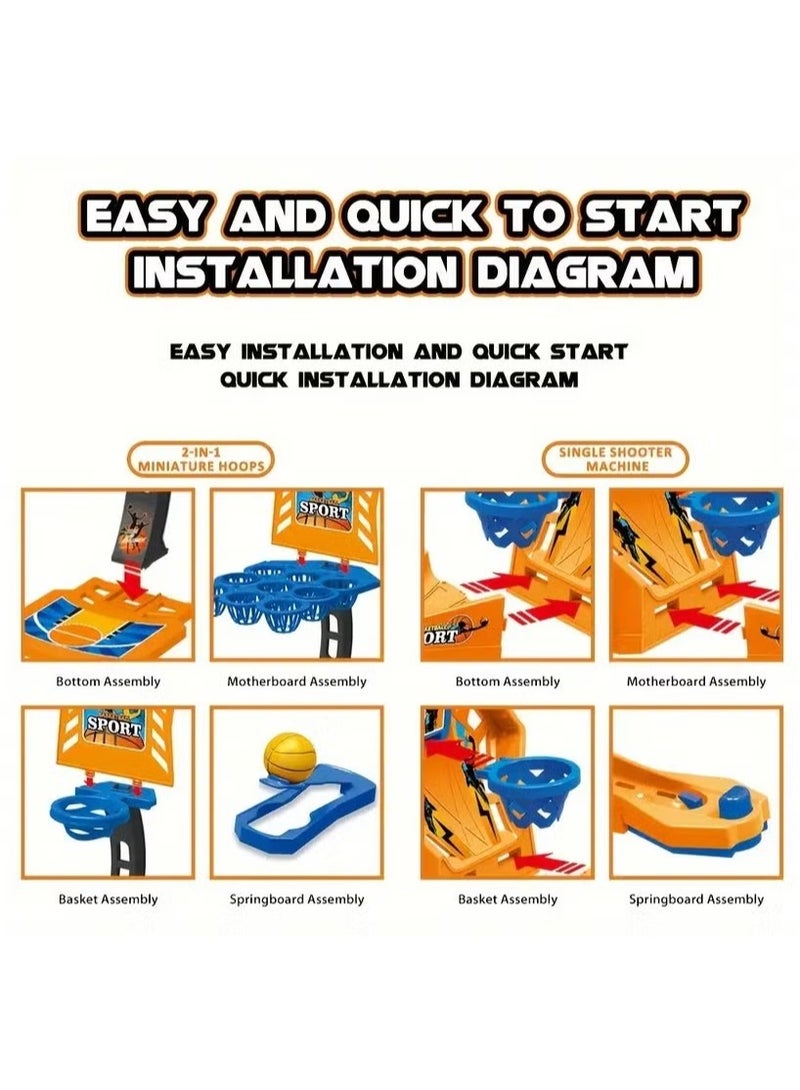 Rally Indoor Sports Basketball Game Table Game Funny Kids Desktop Basketball Shooting Game Set - Image 3