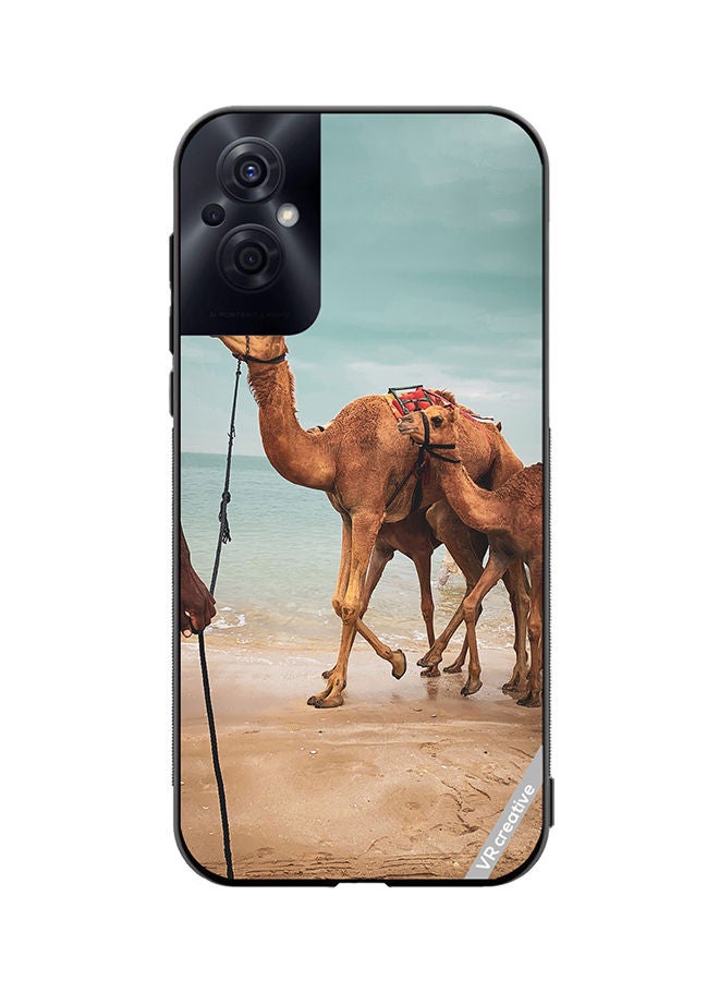 VR CREATIVE Protective Case Cover For Oppo Reno8 Z Merry Camel Design Multicolour - Image 1
