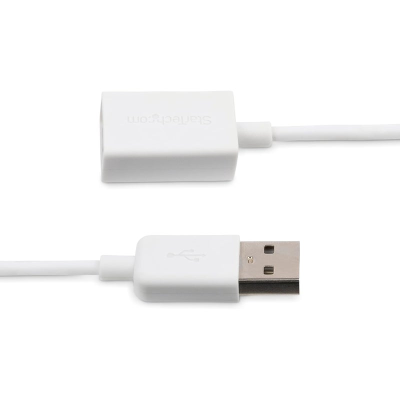 ستار تك .com 3 متر كابل تمديد USB 2.0 أبيض - من A إلى A - كابل USB ذكر إلى أنثى - 1x USB A (ذكر)، 1x USB A (أنثى) - أبيض، 3 متر (USBEXTPAA3MW) - Image 3