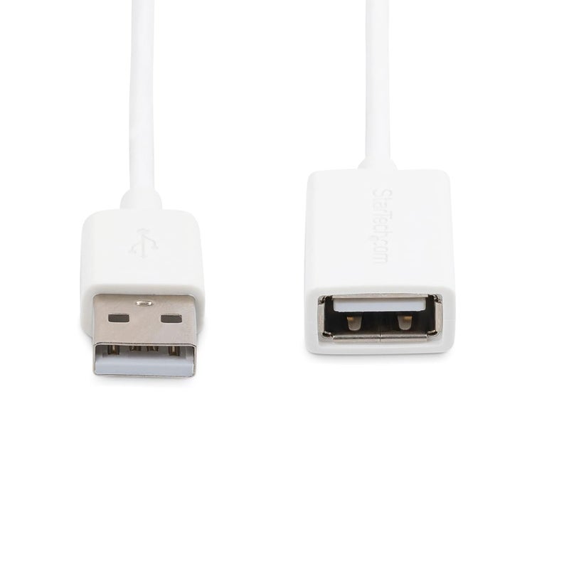 ستار تك .com 3 متر كابل تمديد USB 2.0 أبيض - من A إلى A - كابل USB ذكر إلى أنثى - 1x USB A (ذكر)، 1x USB A (أنثى) - أبيض، 3 متر (USBEXTPAA3MW) - Image 4