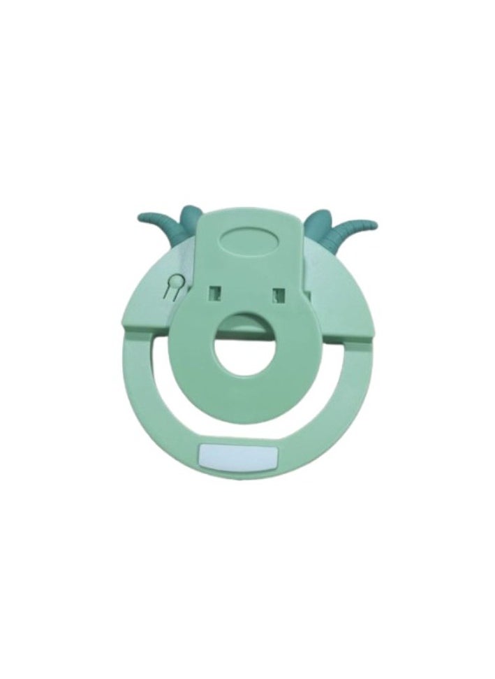 Generic 3 Modes Round Small Selfie Ring Light With Buckle 9 CM - Green  - Image 2