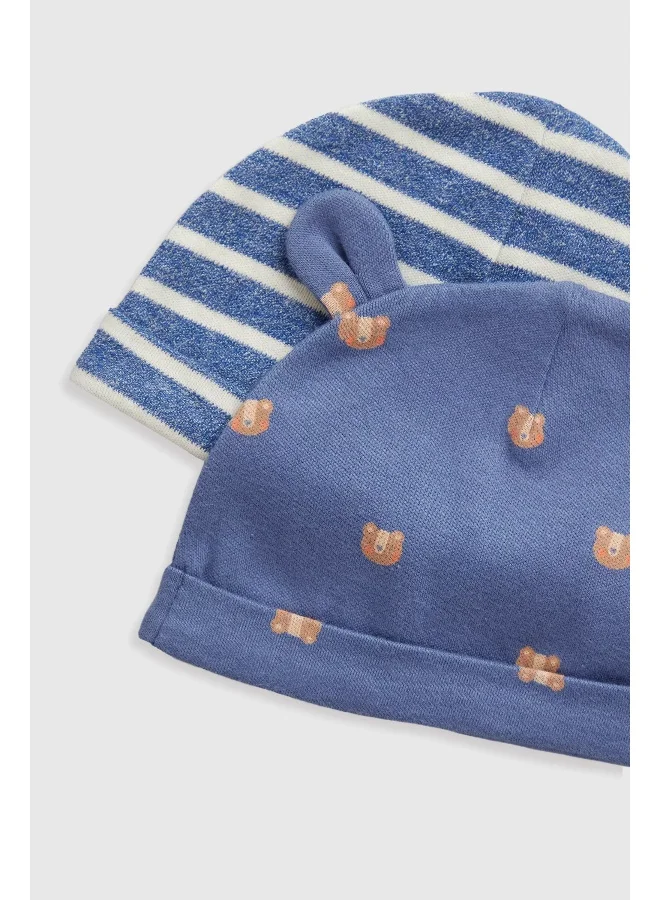 mothercare Bear Club Hats - 2 Pack