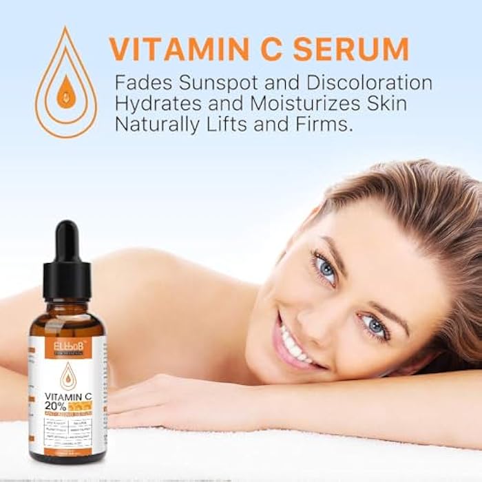 ELBBUB Anti Aging Vitamin C Serum Hyaluronic Acid Serum Set - with Hyaluronic Acid, Skin Care Set Boost Skin Collagen,Hydrate & Plump Skin, Anti Aging & Wrinkle Facial Serum - Image 3