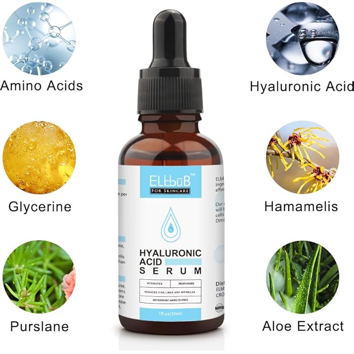 ELBBUB Anti Aging Vitamin C Serum Hyaluronic Acid Serum Set - with Hyaluronic Acid, Skin Care Set Boost Skin Collagen,Hydrate & Plump Skin, Anti Aging & Wrinkle Facial Serum - Image 5