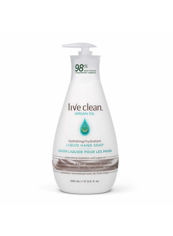 Live Clean Liquid Hand Soap, Argan Oil, 17 Oz (Packaging May Vary) - Image 1