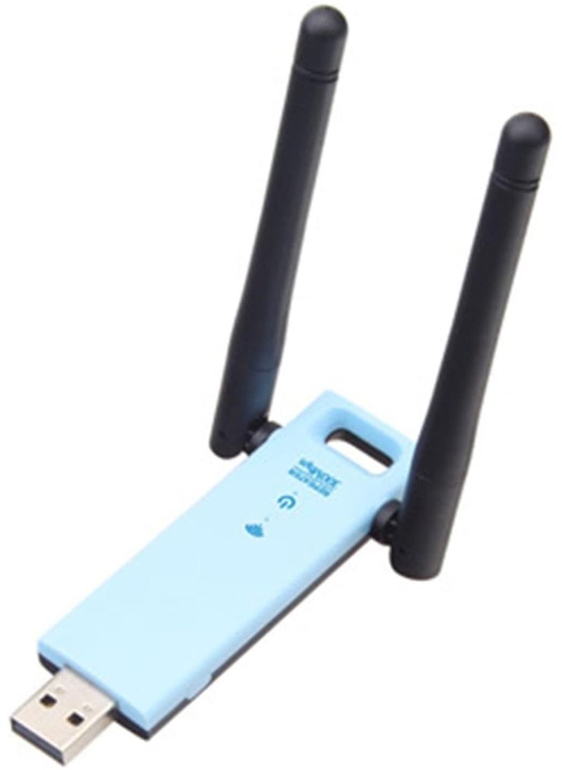 Generic WD-R603U 300Mbps Wireless Range Extender USB WiFi Repeater Signal Booster Amplifier Dual Antennas Blue/Black  - Image 2