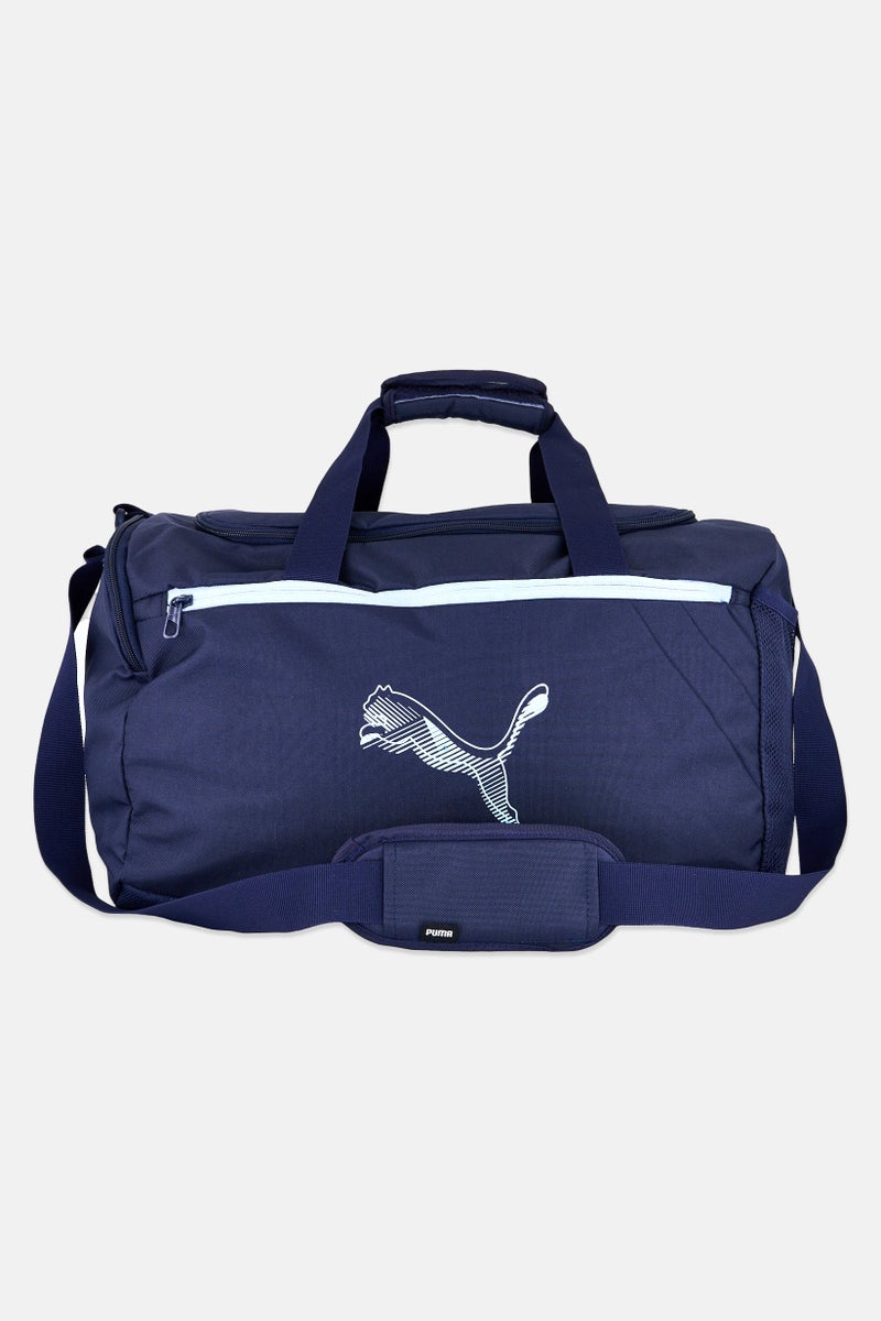 PUMA Men Hydra Brand Logo Duffle Bag, Navy  - Image 1
