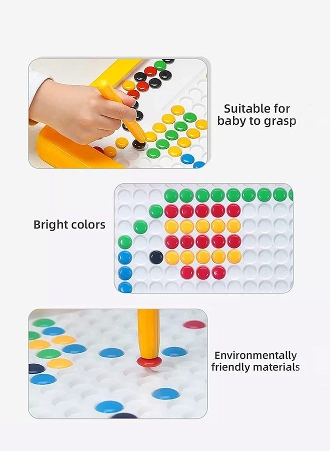 WALALLA Magnetic drawing board, large doodle board with magnetic pen and beads, magnetic dot art, Montessori educational preschool toy - Image 5