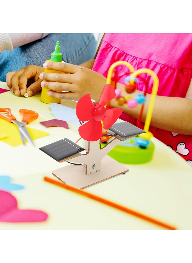 CMGTYYD Scientific Solar Fan Toy, Engineering Products Toys for Kits Experiment Science Model, Development Children Solar Brain of Educational Assembly Kids Fan DIY Students  - Image 2