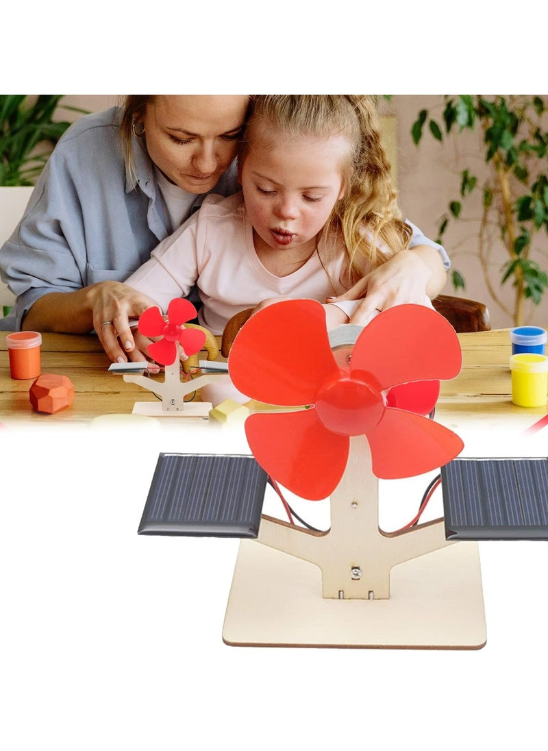 CMGTYYD Scientific Solar Fan Toy, Engineering Products Toys for Kits Experiment Science Model, Development Children Solar Brain of Educational Assembly Kids Fan DIY Students  - Image 3