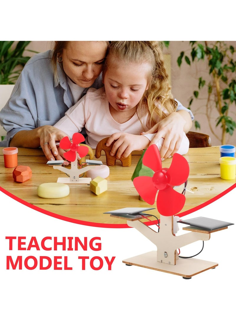 CMGTYYD Scientific Solar Fan Toy, Engineering Products Toys for Kits Experiment Science Model, Development Children Solar Brain of Educational Assembly Kids Fan DIY Students  - Image 4