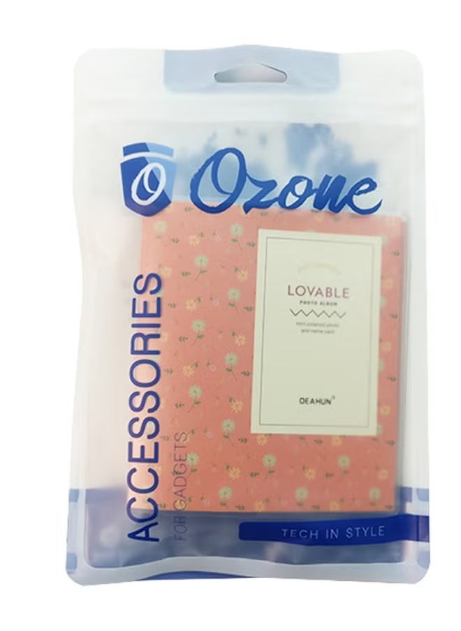 Ozone 64 Pockets Mini Photo Album For Fujifilm Instax Cameras Orange 